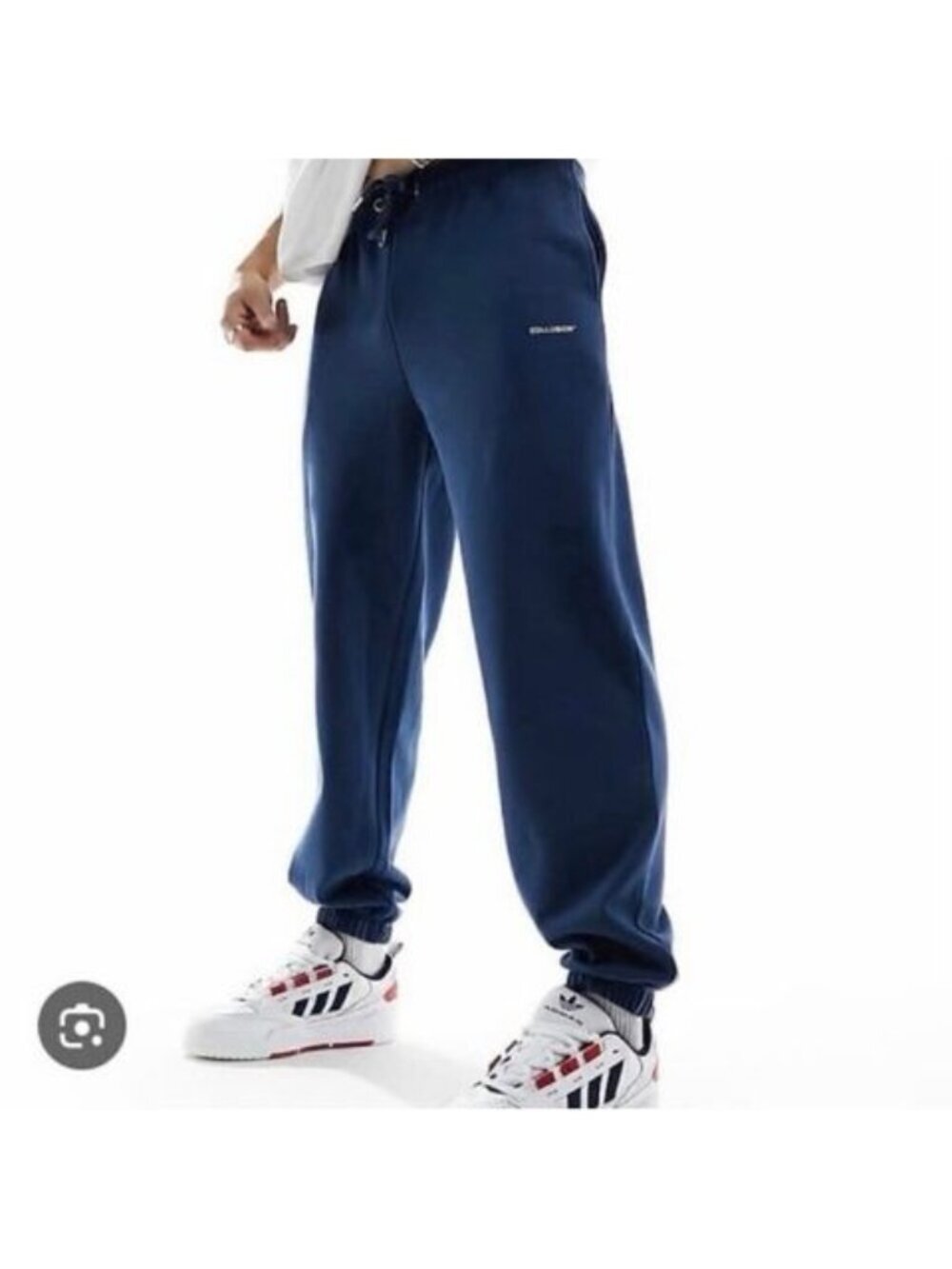 ASOS Collusion Navy Blue Fleece Jogger Sweatpants Men’s Size Large
